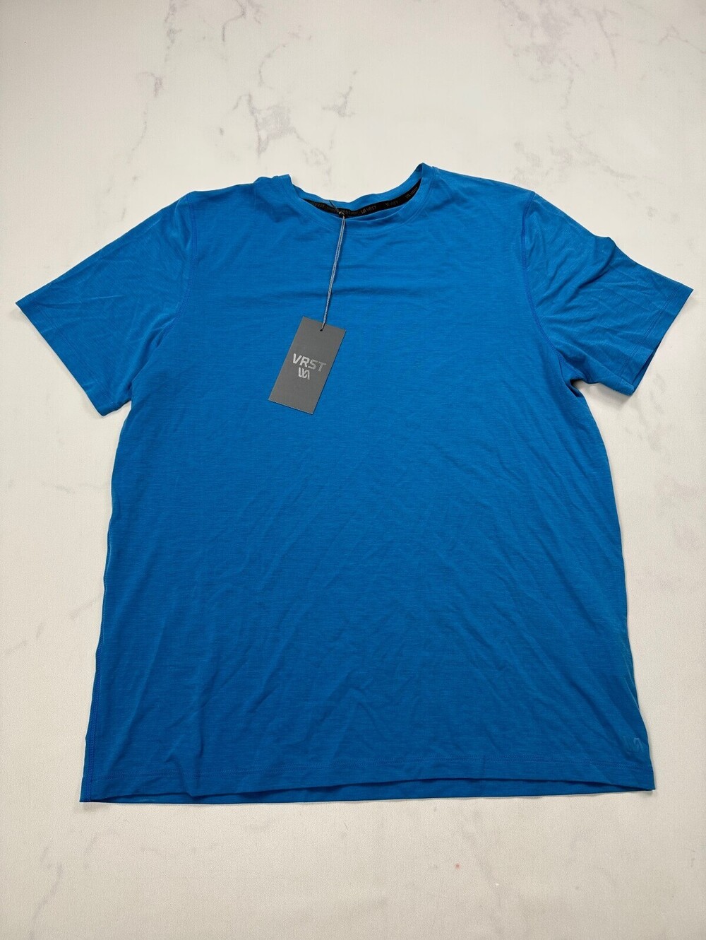 Vrst T Shirt Blue Modern Classic Minimalist - Mens M